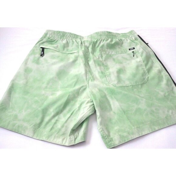 Vans Men's Voyage Volley 17" Tie Dye Swim shorts Celadon Green Black White NWT - Picture 4 of 4